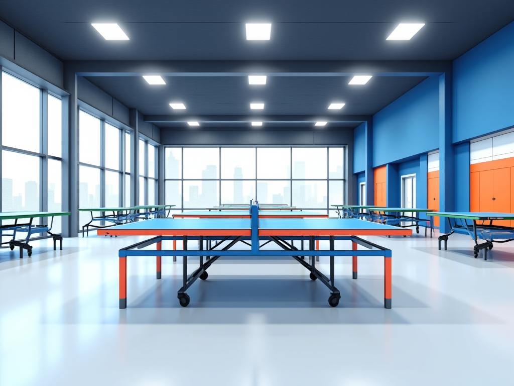 Moderne Tischtennis-Anlagen im Aurora Rally Club