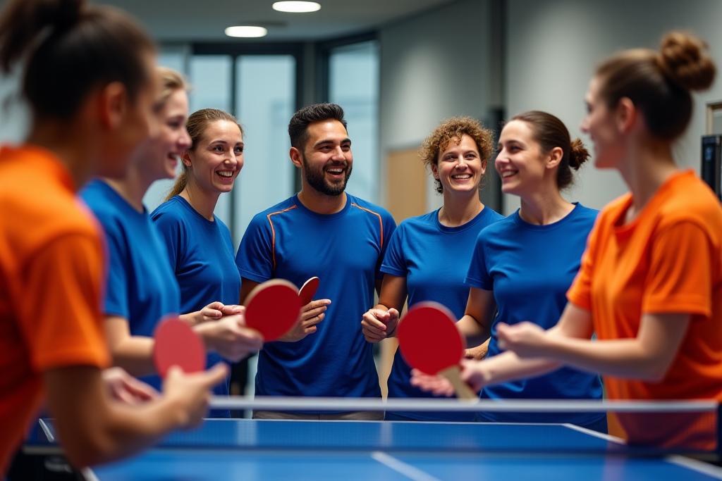 Tischtennis-Gemeinschaft beim Aurora Rally Club