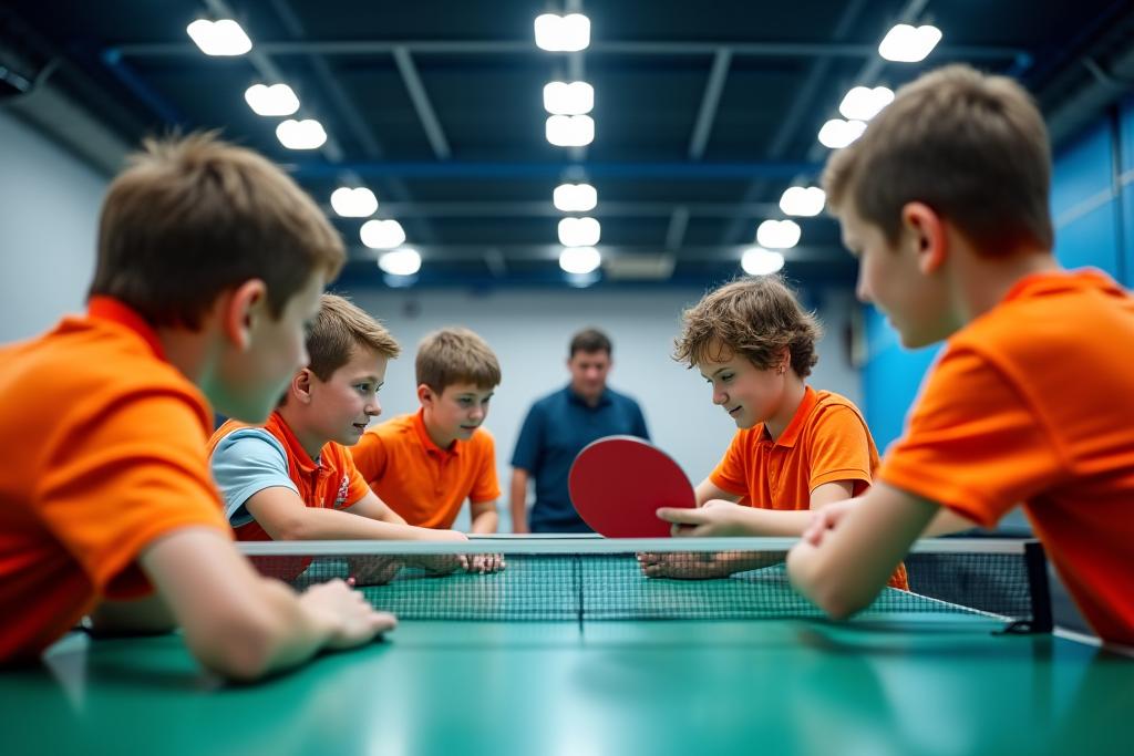 Jugendtraining Tischtennis im Aurora Rally